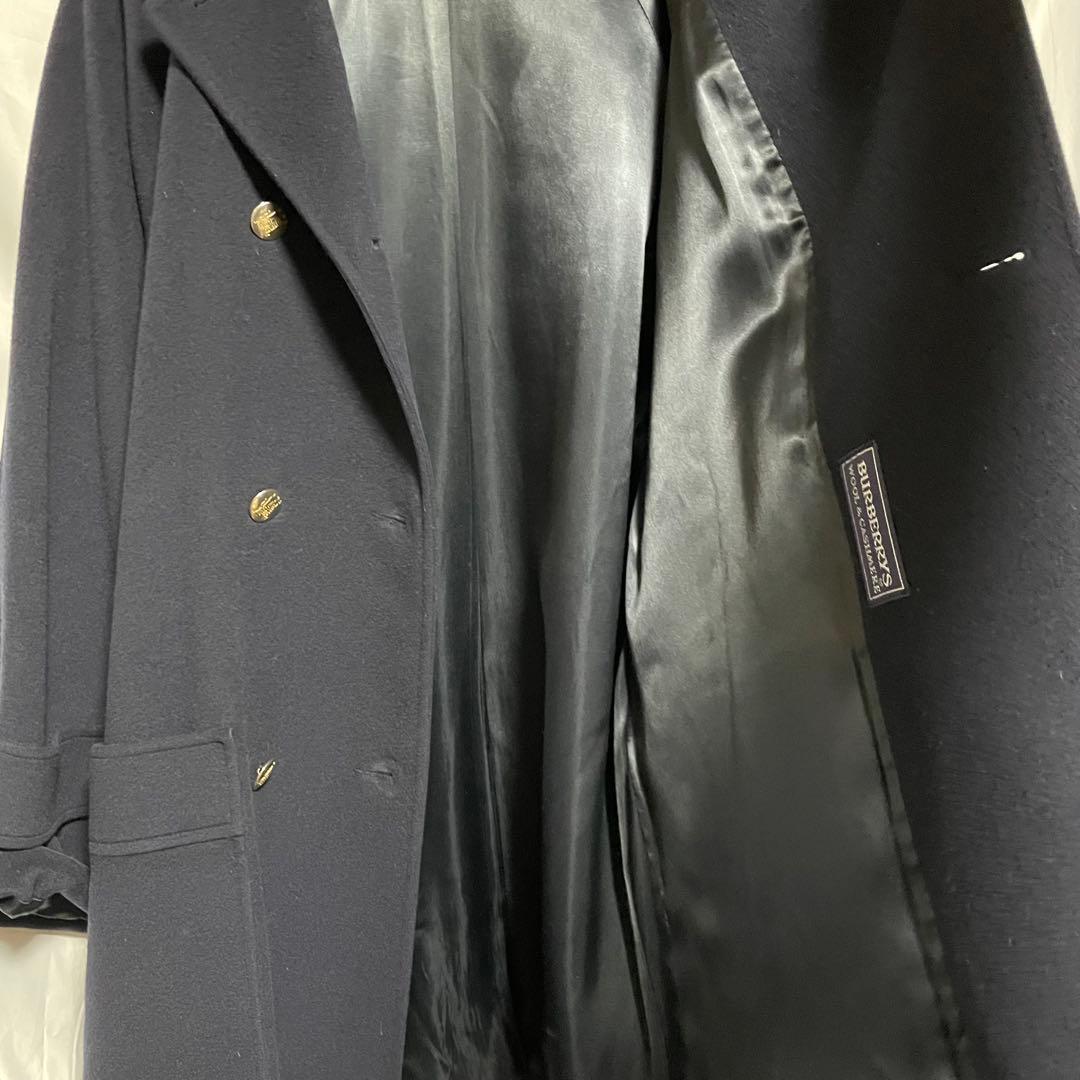 Burberry チェスター　ダブル　レディース　コート　金ボタン　ネイビー