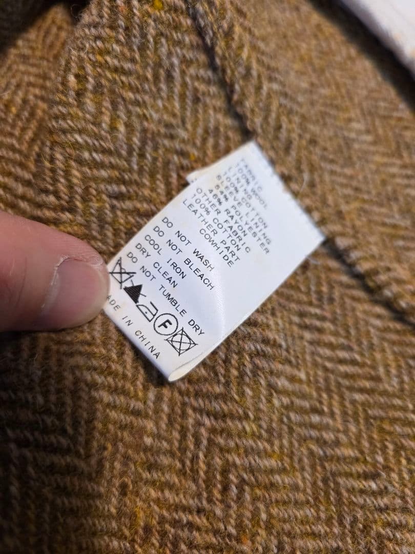 レアHARRIS TWEED ヘリンボーン柄ハリスツイード