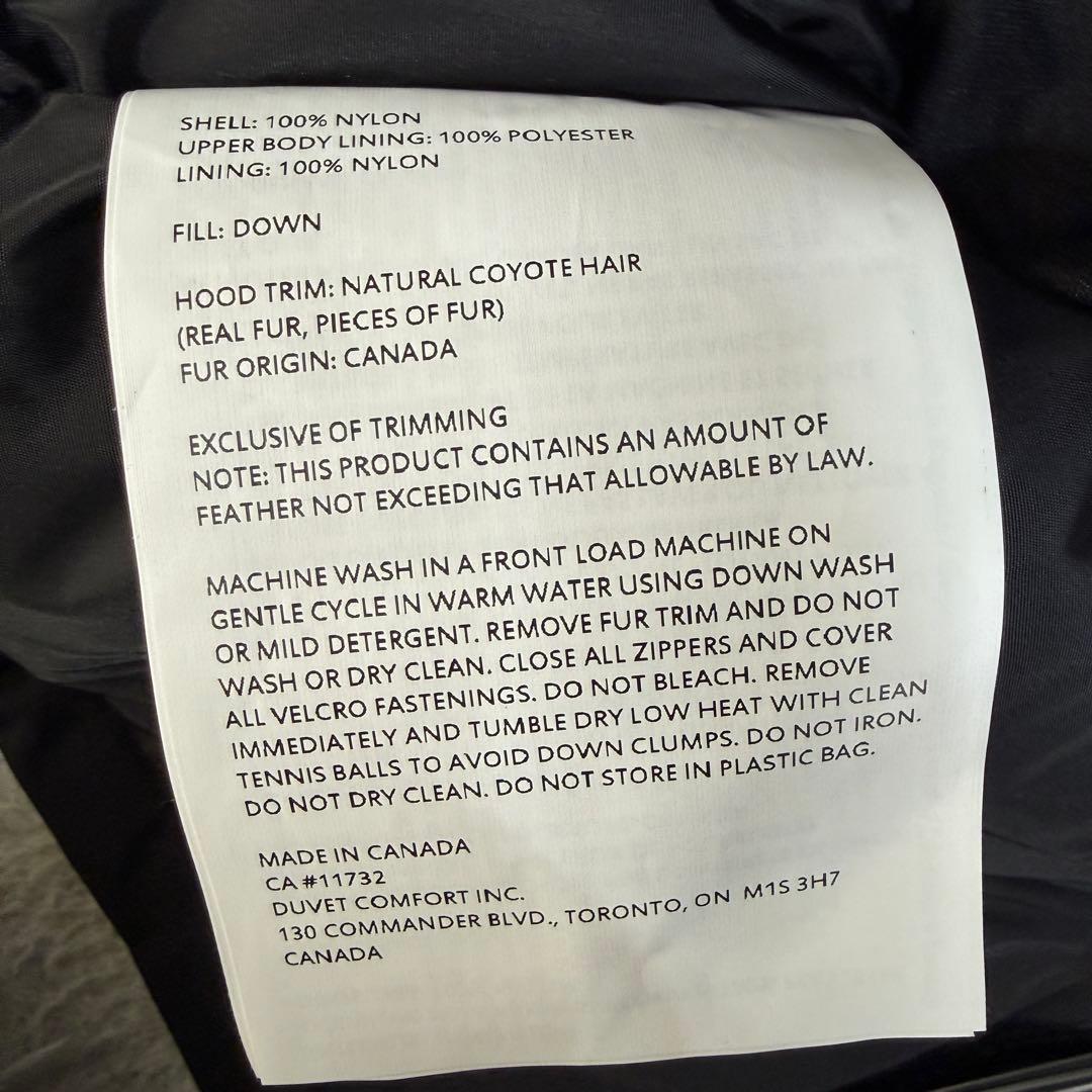 新品タグ付き アウトドアサバイバルカナダ ENTRAX 800 ダウンジャケット