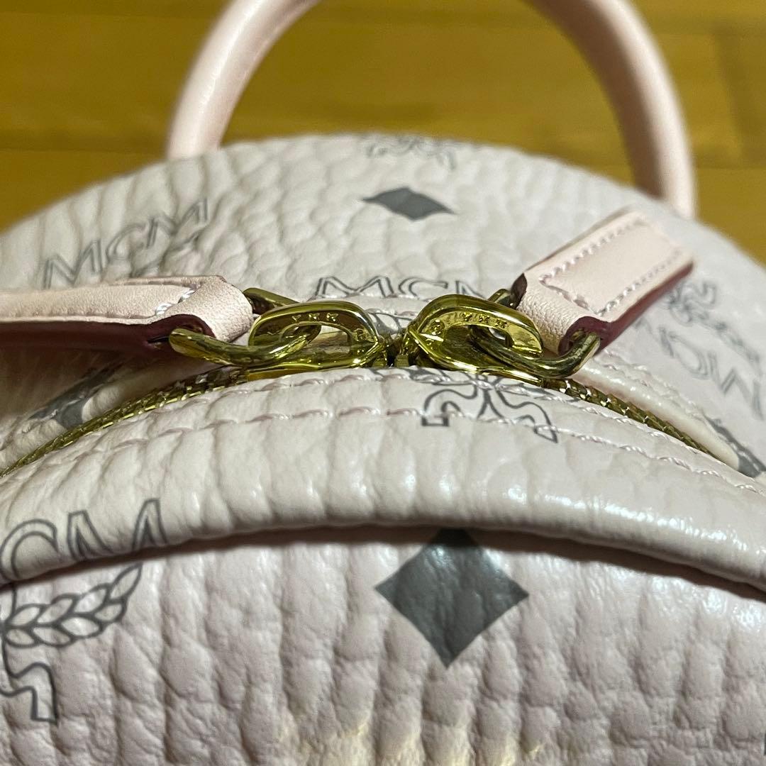 かんかん MCM ミニ パウダーピンク サイドスタッズ ヴィセトススターク