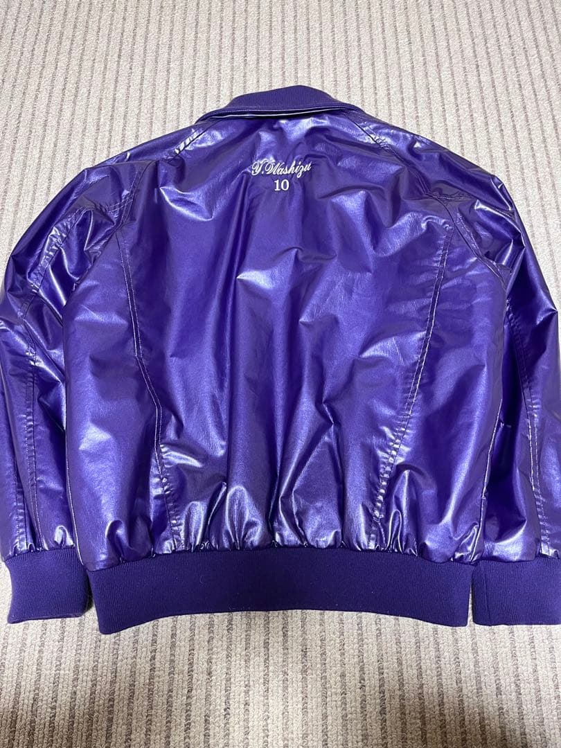 ZETT ゼット 高校野球部 グランドコート グラコン ジャンパー 紫 光沢