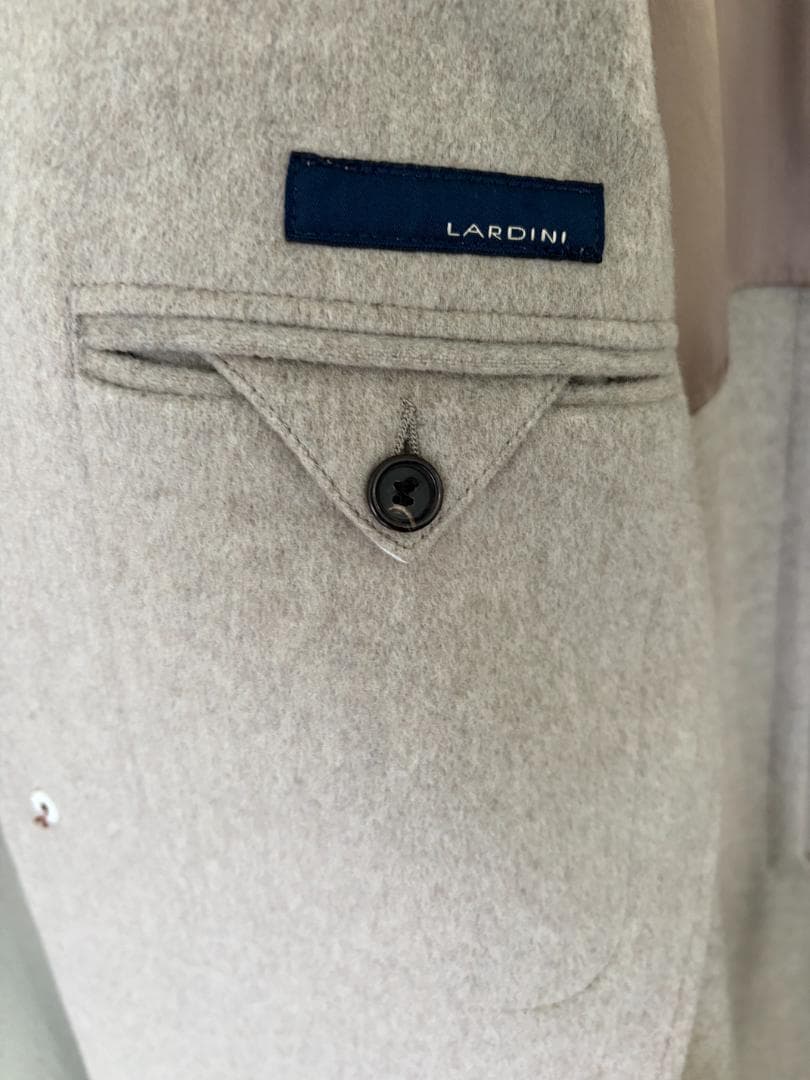 【美品】ラルディーニ／チェスターコート 48 グレージュ