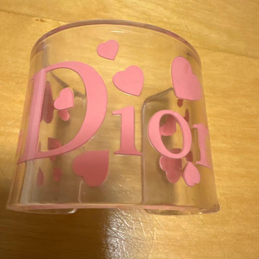 【Dior】クリアバングル　ピンク【美品】