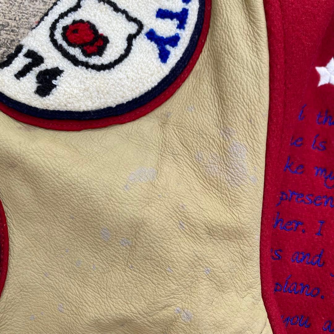 激レア　希少　ハローキティ 30周年　フルデコ　スタジャン　サンリオ　本革