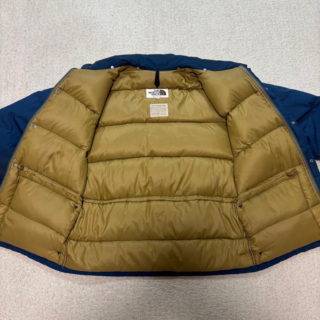 ノースフェイス 茶タグ タロンジップ ネイビー Lサイズ 70s 80s