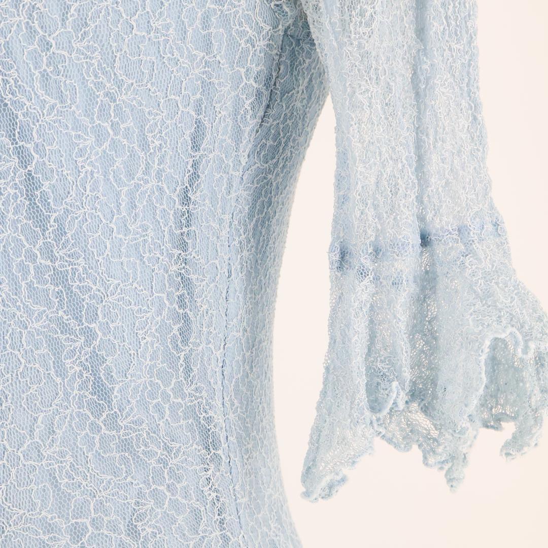 日本製 社交ダンス衣装】ブルー Chacott ブラウス トップス レオタード