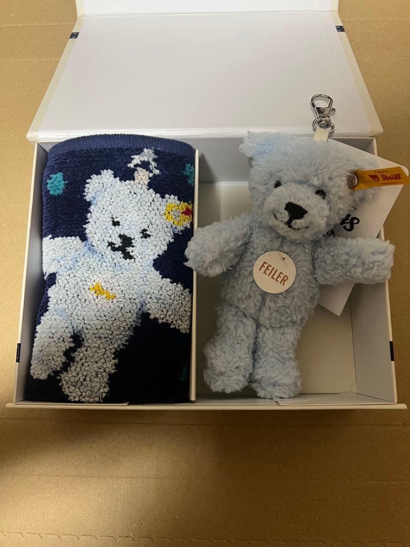 シュタイフ フェイラー テディベア ハンカチ　キーホルダー　キーリングスセット