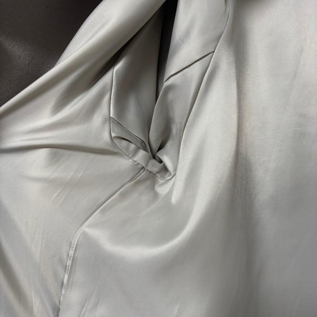 スーパー140S ライトグレー　ステンカラーコート