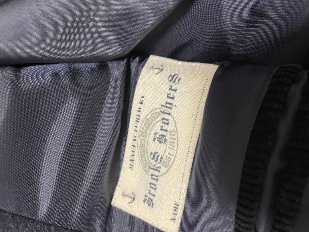 ネイビー ウール ピーコート