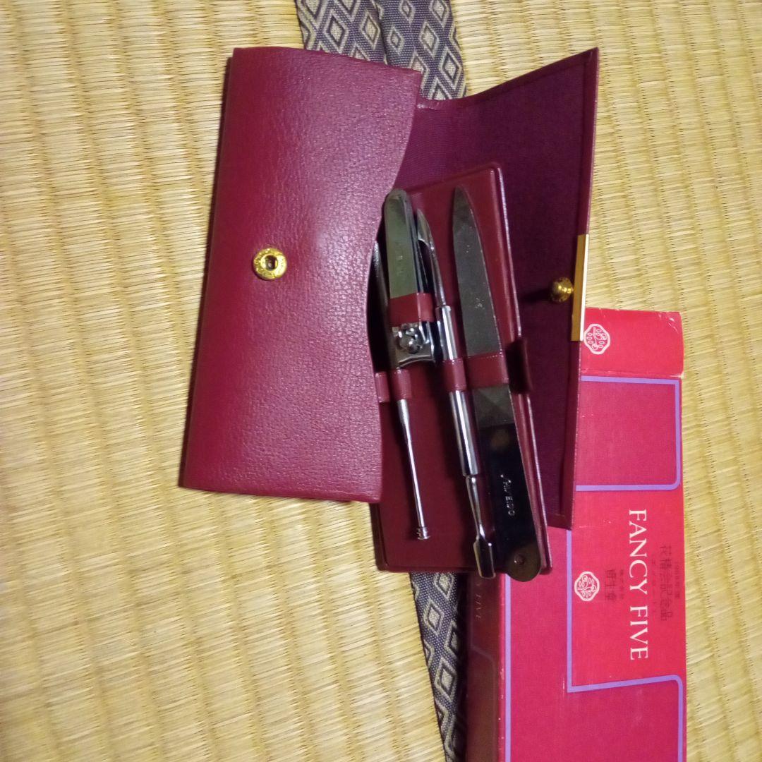 昭和レトロ 資生堂 花椿会 記念品 ネイルケアセット 爪切り ヤスリ