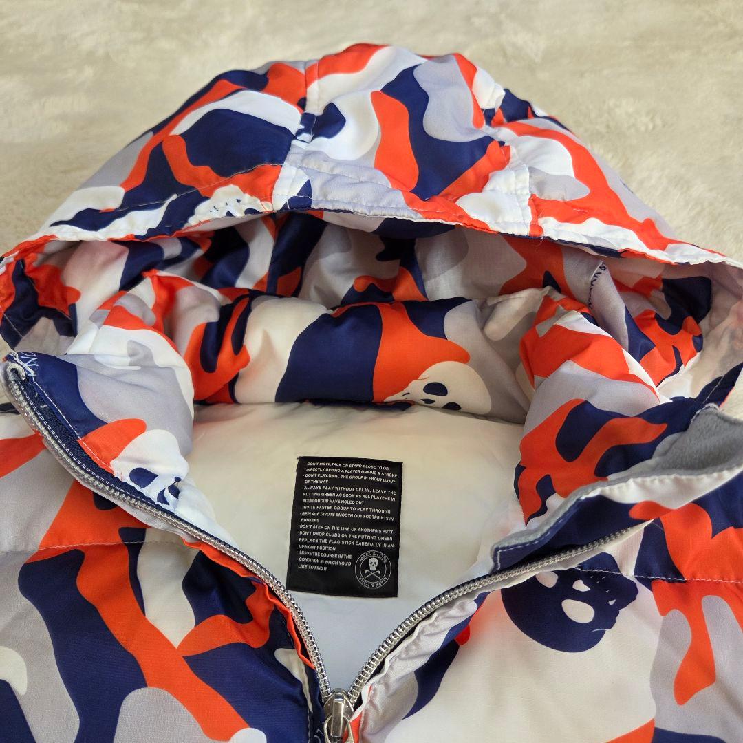 美品　3way　MARK&LONA　ダウンジャケット　ベスト　カモフラ　総柄