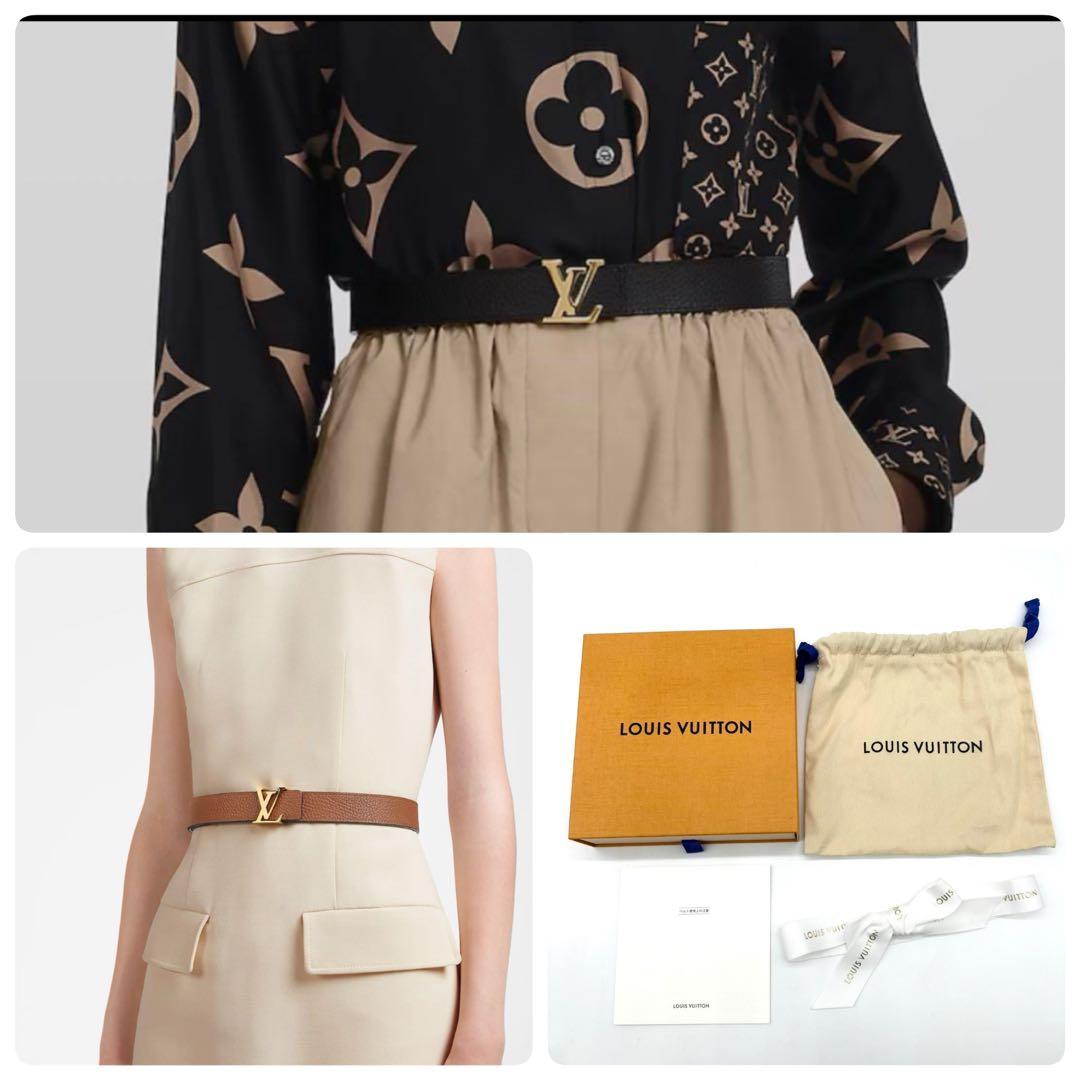 美品✨　ルイヴィトン サンチュール LVイニシャルリバーシブル ベルト 付属品