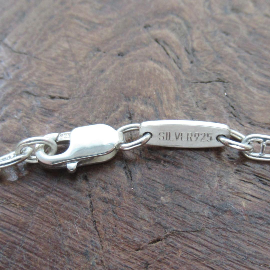 【シルバー925】アンカーチェーン　アンクレット / ハンドメイド