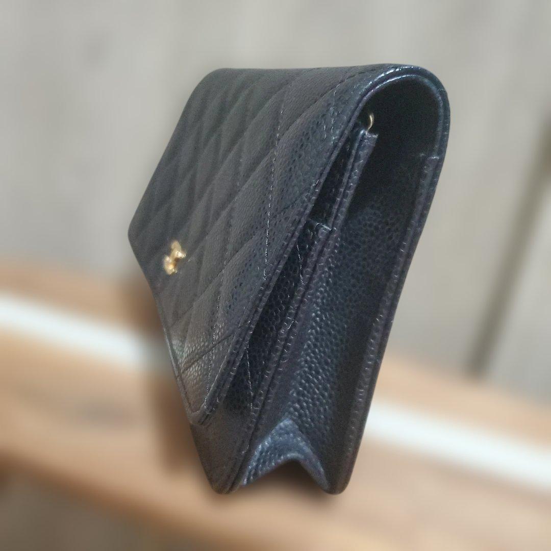 すり替え防止対策済 ギャランティーカードあり CHANEL ウォレット 値引不可