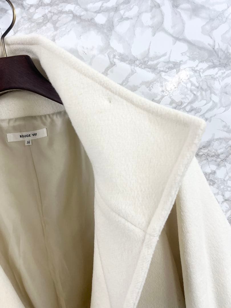 ROUGE VIF ✨美品ルージュヴィフ✨ アイボリー ロングコート 36