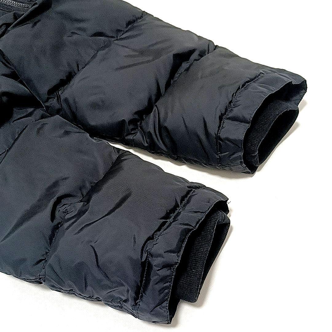 美品★エディーバウアー　グーズダウン90%　N-3B 　ナイロンダウンコート　黒