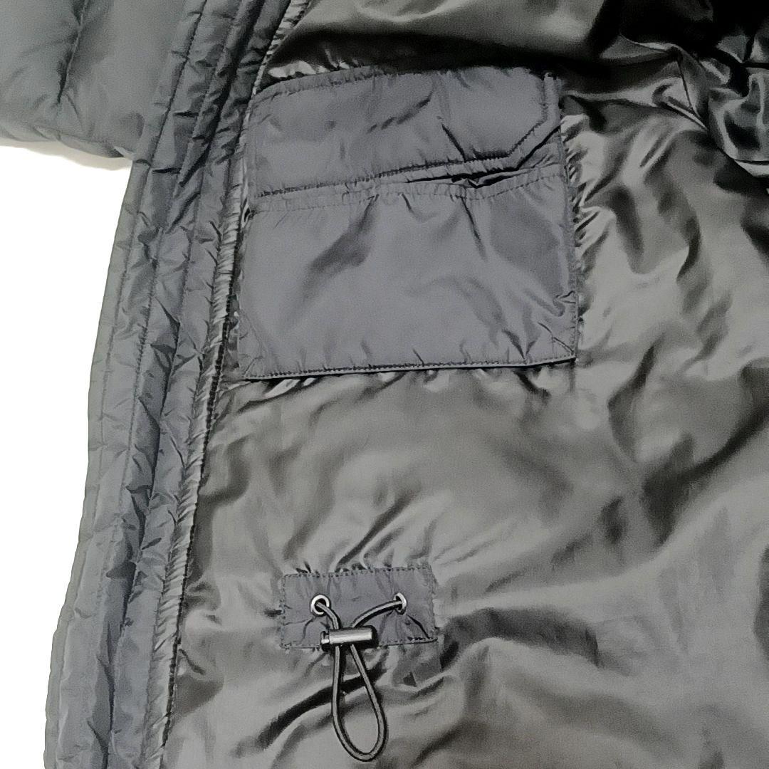 美品★エディーバウアー　グーズダウン90%　N-3B 　ナイロンダウンコート　黒