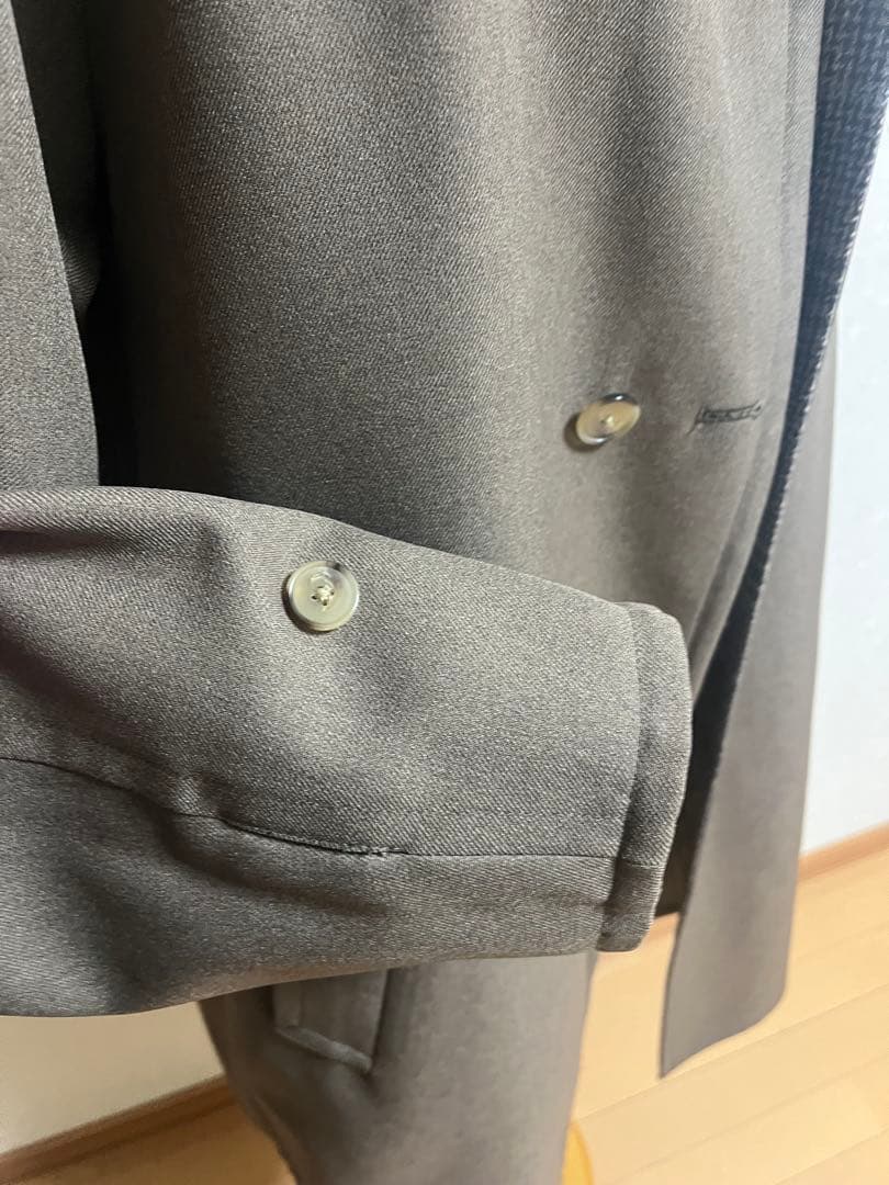 BEAUTY&YOUTHリバーシブルバルカラーステンカラーコート　茶チェックXL