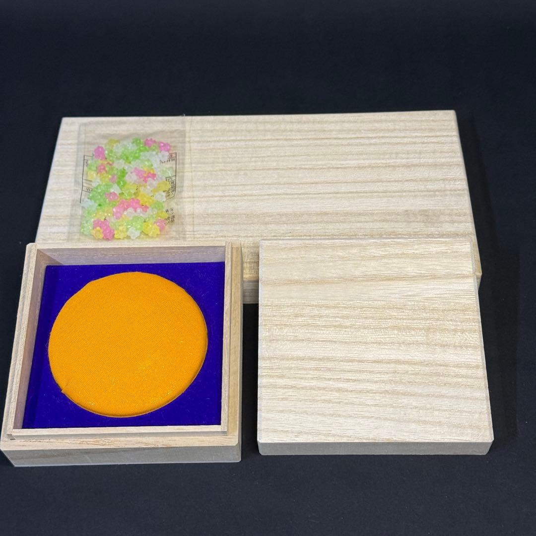 皇居 長財布 小銭入 コンパクトミラー　小菊小物入　 ゴールド金4点セット新品