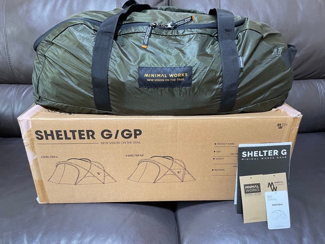 【未使用品】ミニマルワークス シェルターG2.0 オリーブ シェルターテント