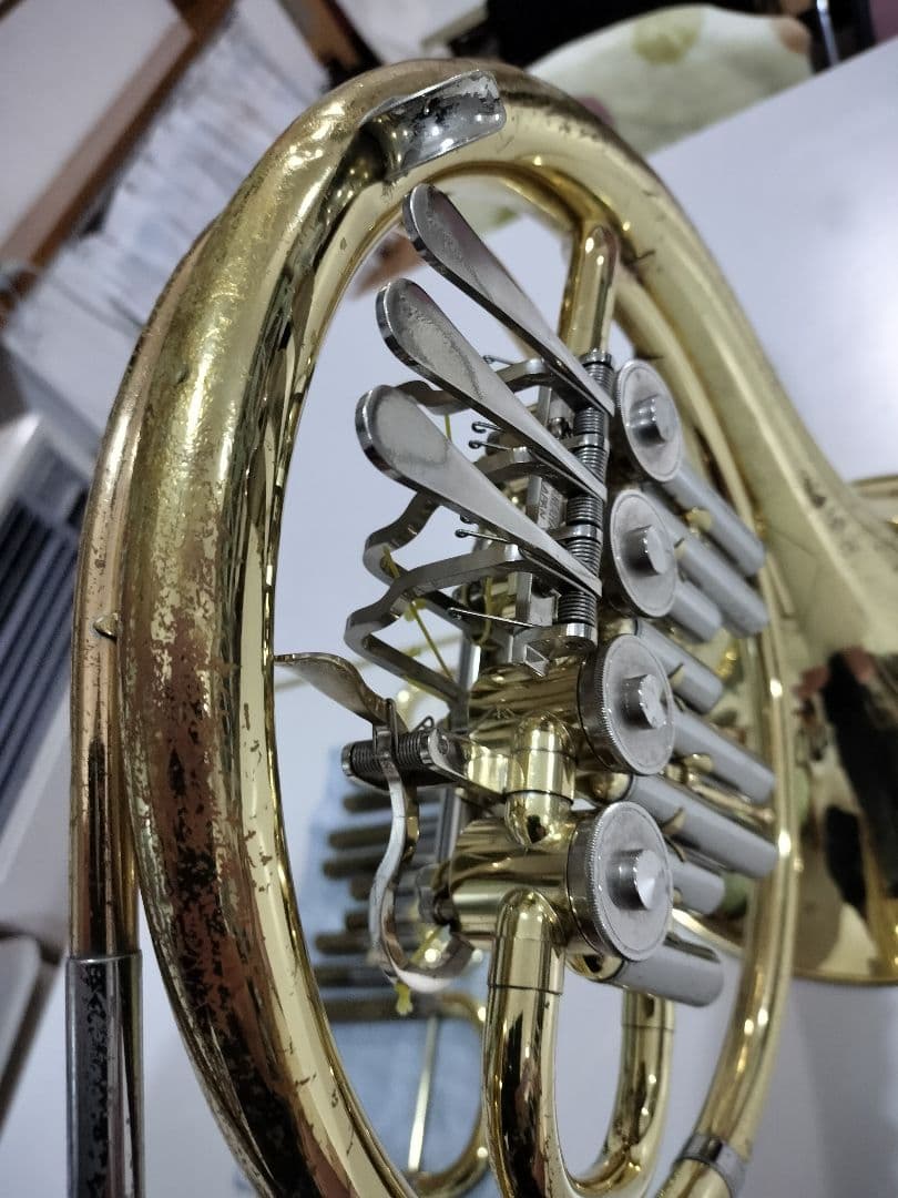 み*す様 ヤマハフレンチホルンB♭シングルYHR321、アレキサンダーのマウスピ