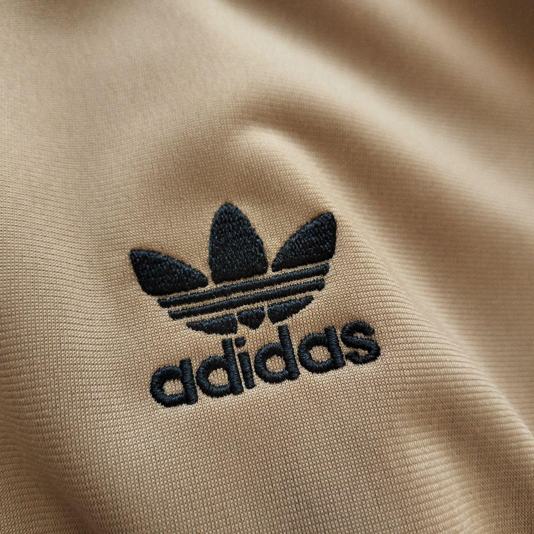 アディダス ファイヤーバード トラックジャケット ベージュ ブラック【Ｌ】