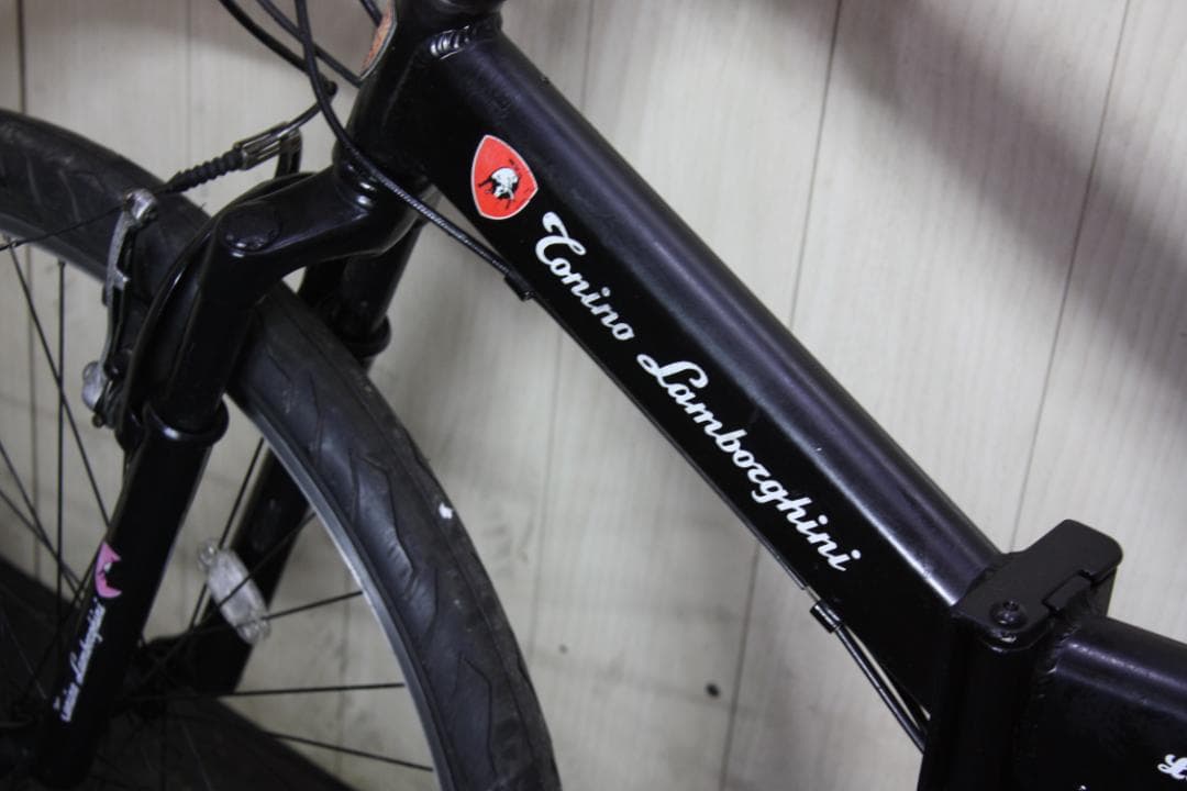 ランボルギーニ 26型 アルミ 18速 440mm Wサス付き 折り畳みMTB