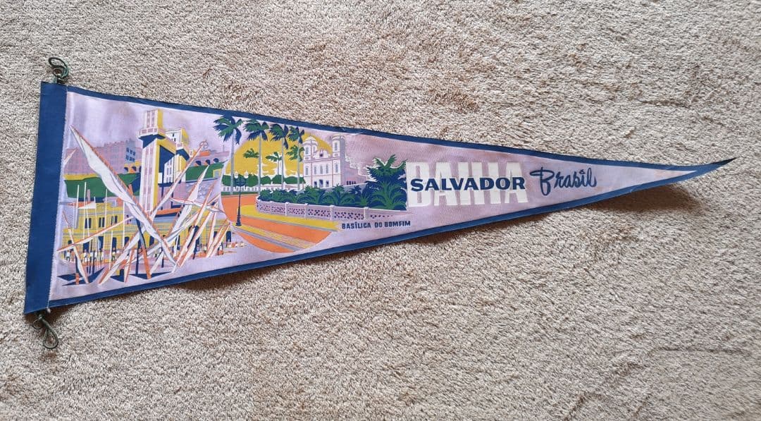 【ブラジル　1970　アンティーク】記念ペナント　21枚　まとめ売り