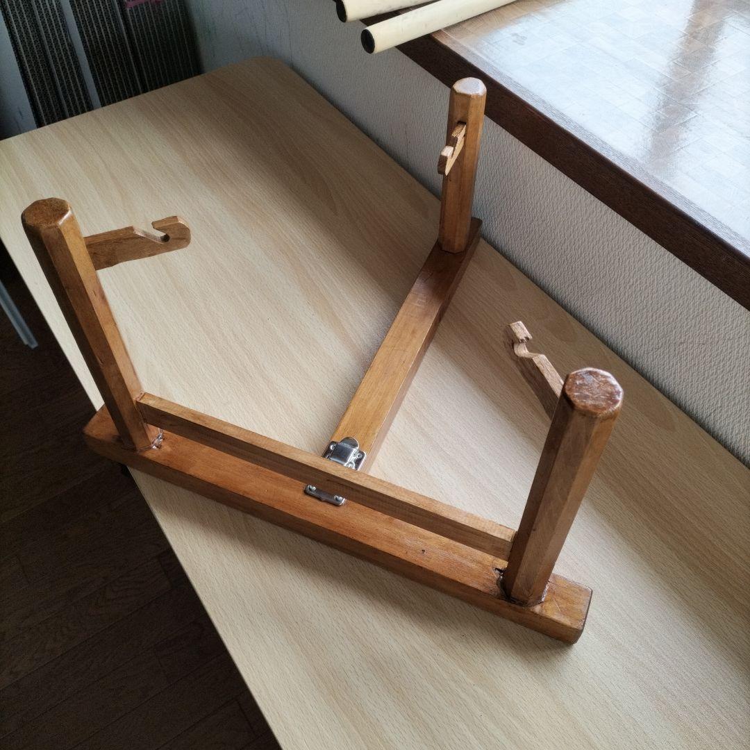 締太鼓　テレン台　バチ2本付　中古品①