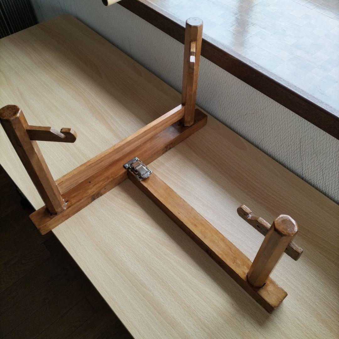 締太鼓　テレン台　バチ2本付　中古品①