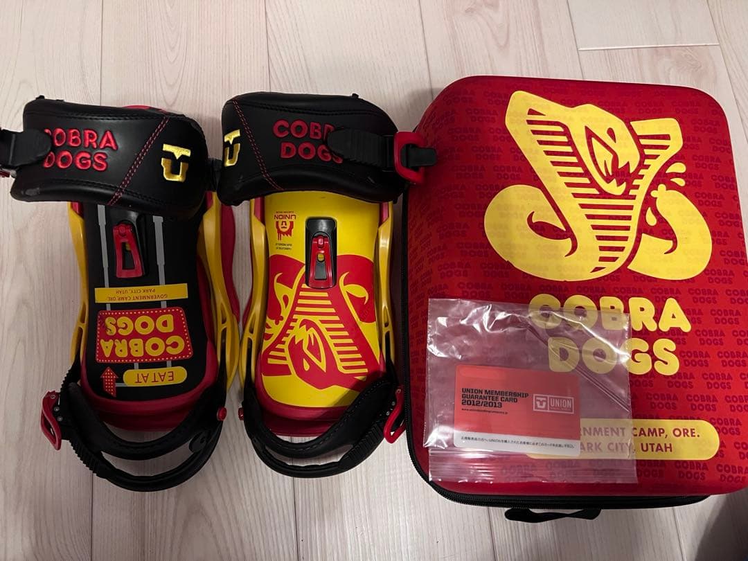 新品　希少品　COBRA DOGS×UNION コラボ　ビンディング　ユニオン