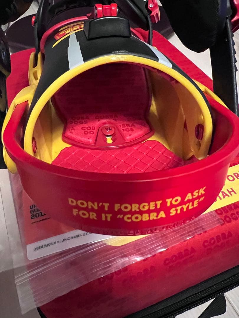 新品　希少品　COBRA DOGS×UNION コラボ　ビンディング　ユニオン