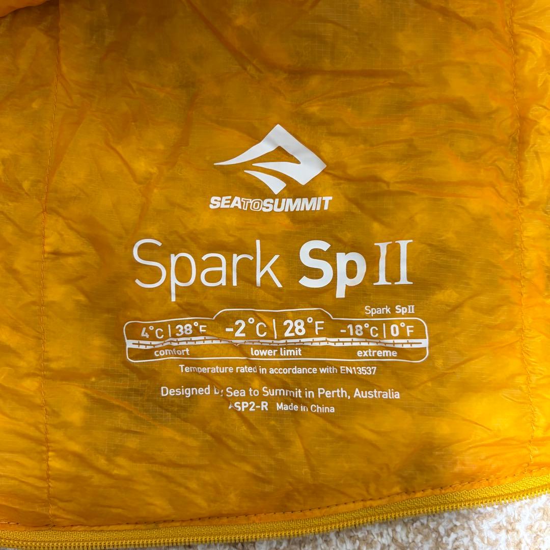 【新品同様】SEA TO SUMMIT Spark SpII レギュラー