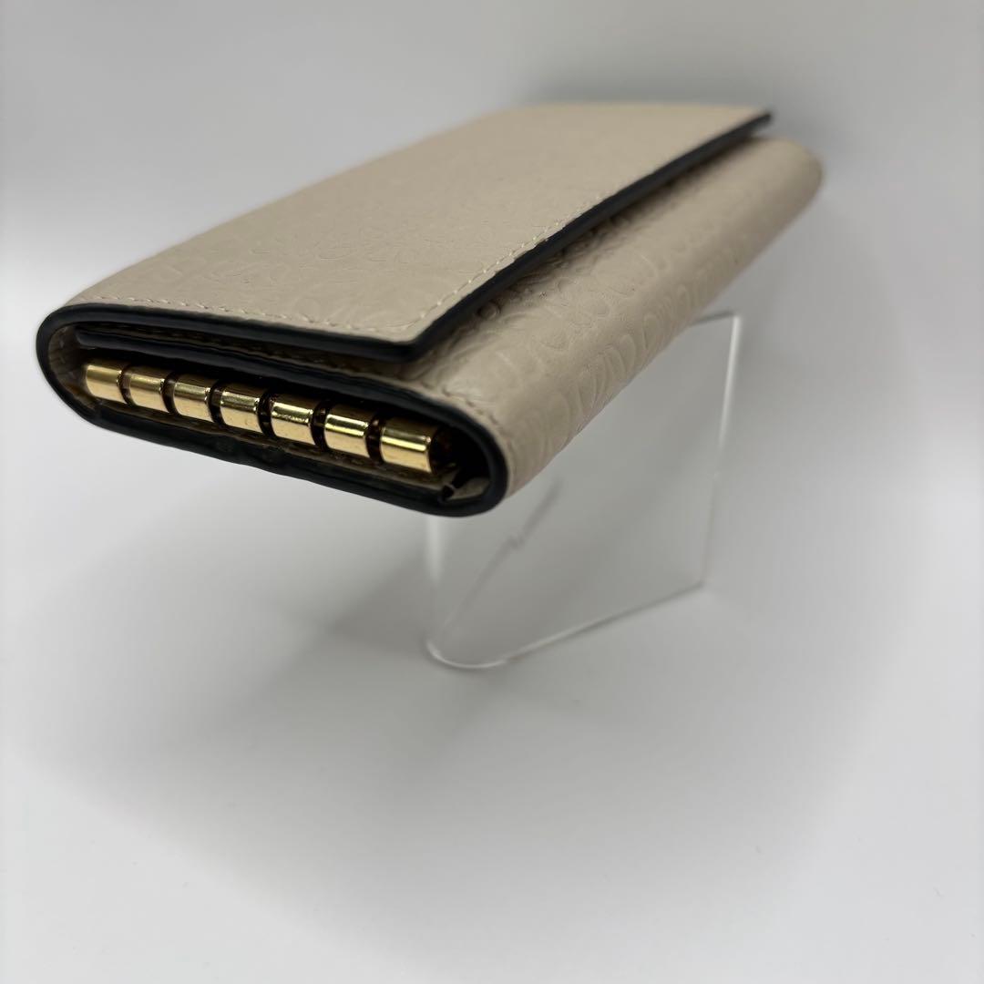 LOEWE キーケース　6連　リピートアナグラム　ライトオーツ　ベージュ