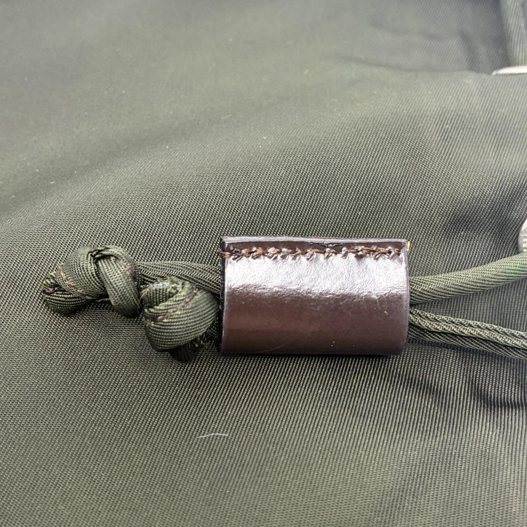 PRADA プラダ ナイロン カーキ 巾着ポーチ A1355A7