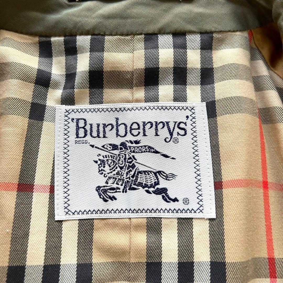 【専用品】バーバリー　トレンチコート　ベルト完備　玉虫　ロング丈　L相当