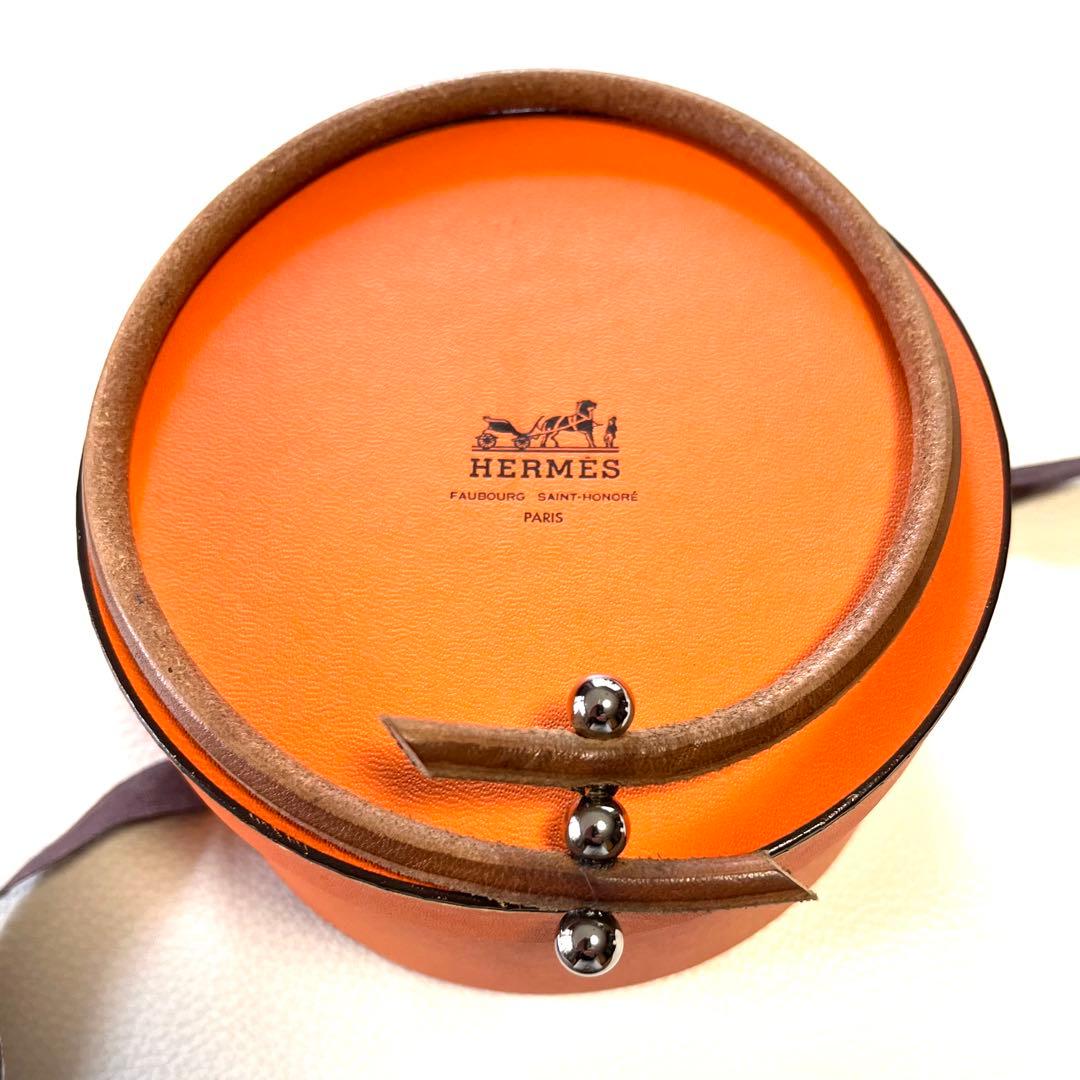 【美品】HERMES エルメス ルーレットヒル シルバーレザー チョーカー