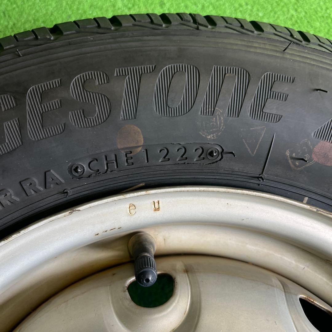 145/80R12 LT 22年製 鉄ホイールセット 送料込み 1656-① 価格｜日本