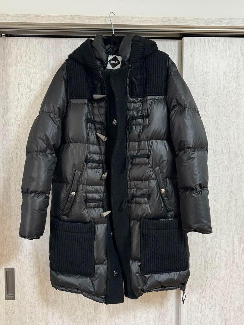【LEON掲載】【BBR / ビービーアール】ニット × ダウン ダッフルコート