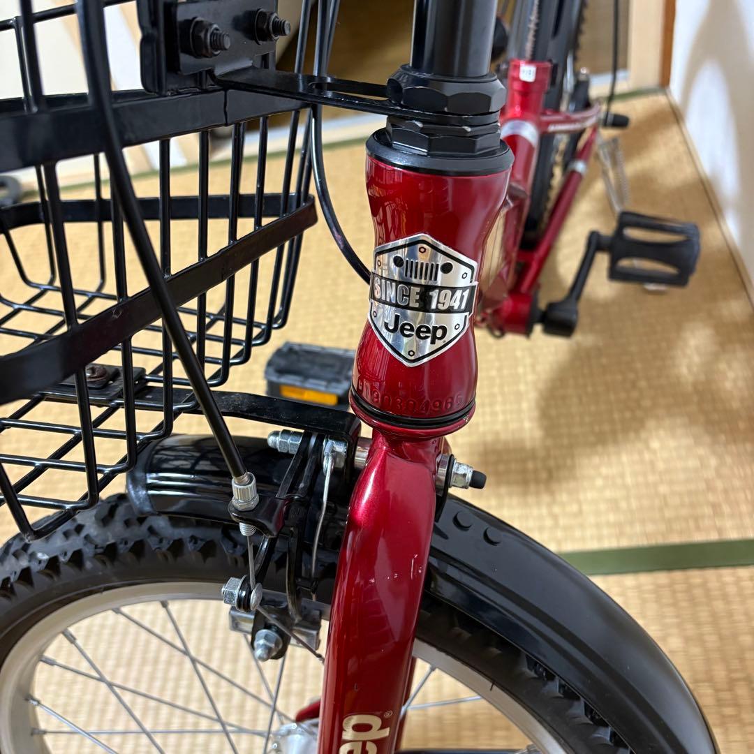 『福岡』Jeep (ジープ) 子供用自転車 18インチ 赤