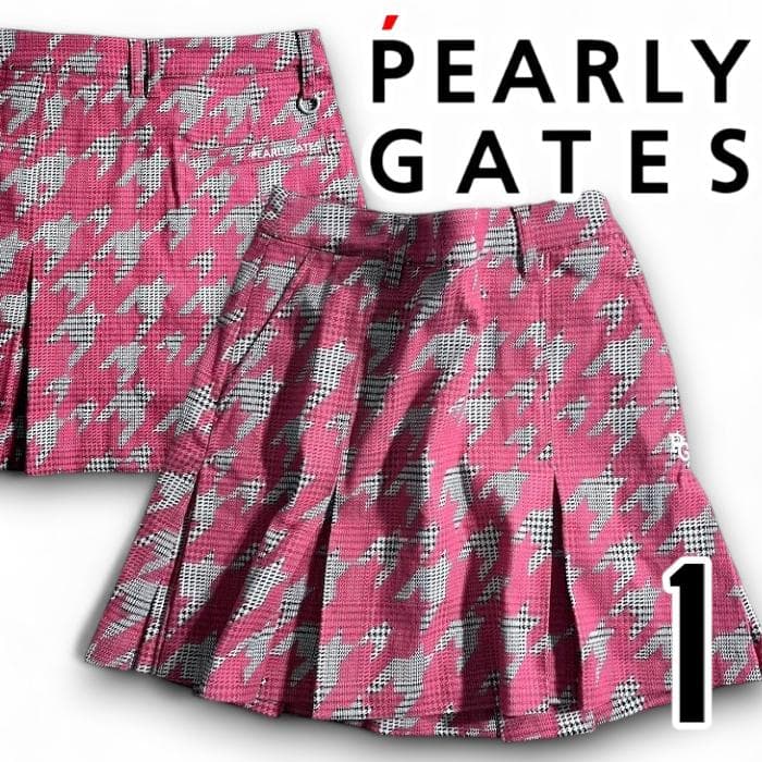 パーリーゲイツ ゴルフ パワフルストレッチ ボックスプリーツ スカート