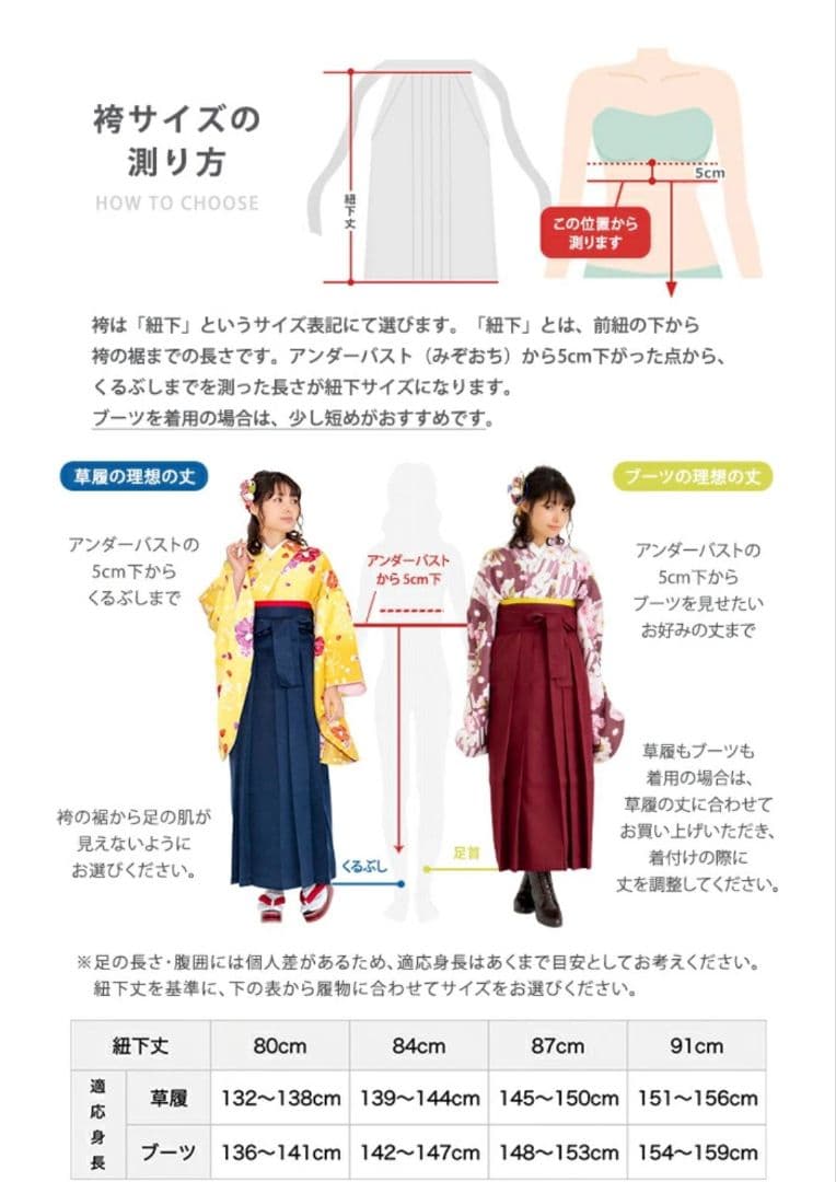 袴4点セット+着付け9点セット150cm160cm　フリーサイズ　オレンジ 花柄