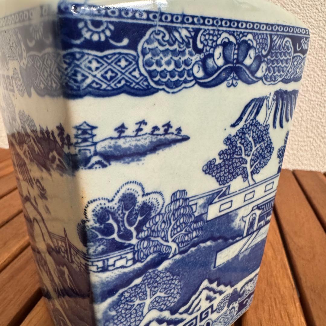 【希少】RINGTONS ブルーウィロー ティーキャディ