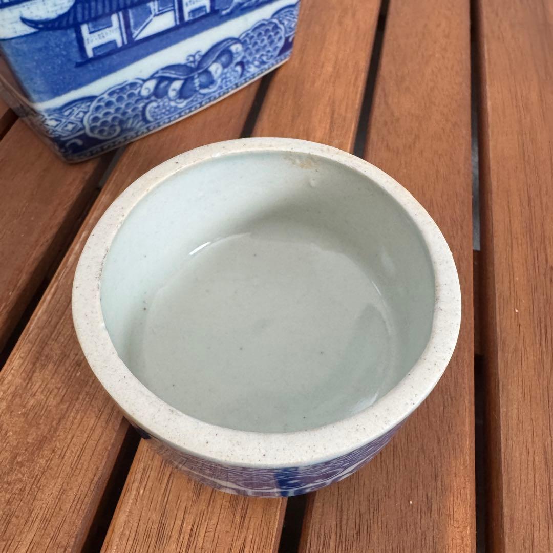 【希少】RINGTONS ブルーウィロー ティーキャディ