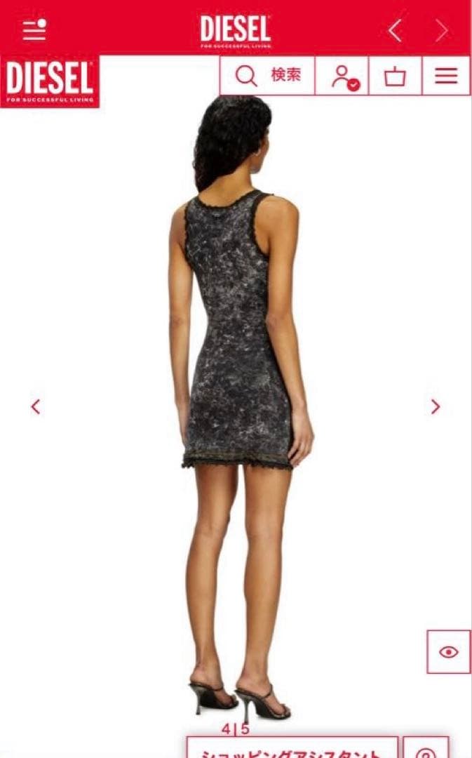12/31迄大幅値下げ！2025SS⭐︎DIESEL ノースリーブミニワンピース