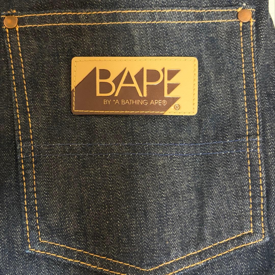 A BATHING APE デニム アベイシングエイプ M フロントスター