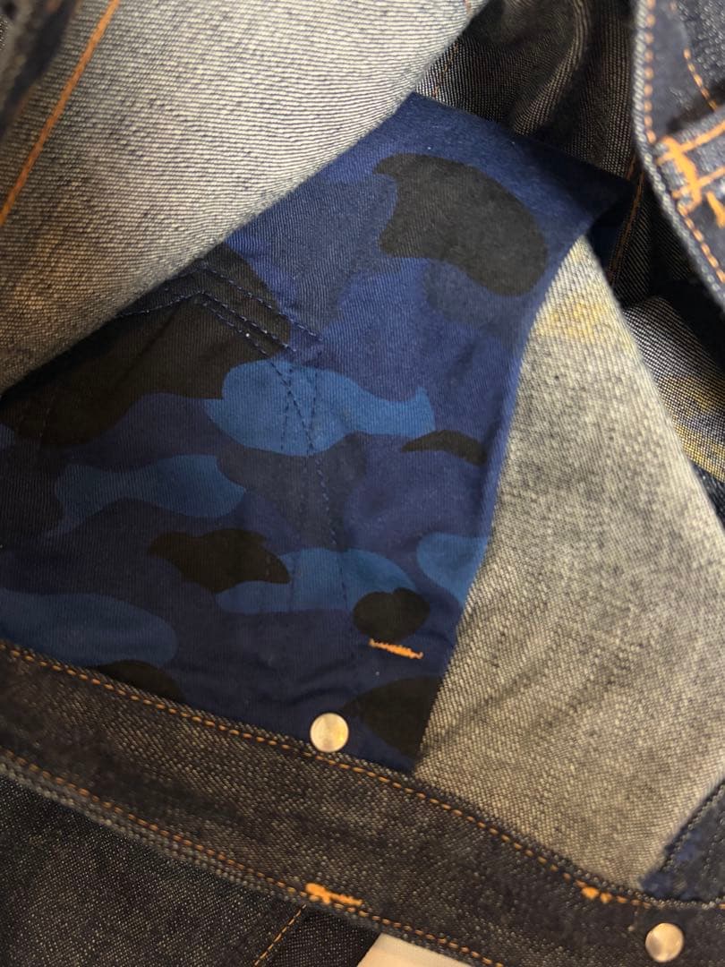A BATHING APE デニム アベイシングエイプ M フロントスター