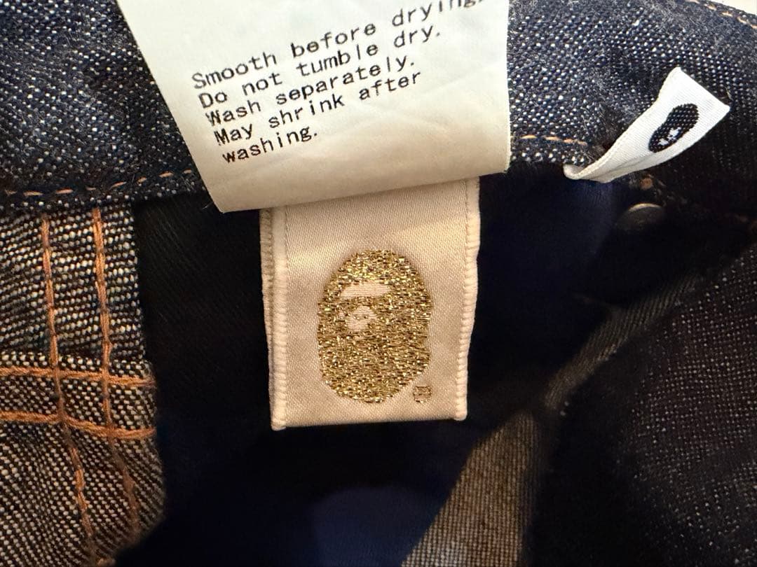 A BATHING APE デニム アベイシングエイプ M フロントスター