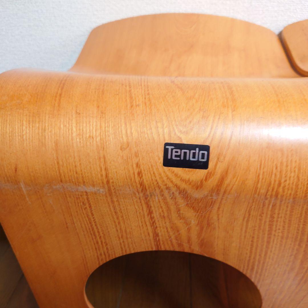 天童木工 Tendo 木製 座椅子 4脚 和室 旅館 ②TENDO/天童木工 座椅子 4