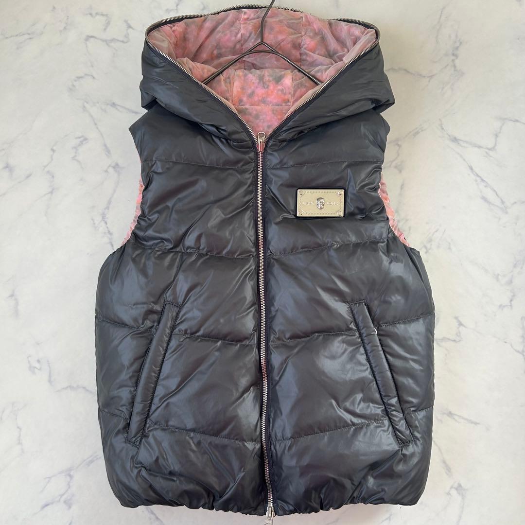 希少デザイン 美品 マークアンドロナ ダウンベスト リバーシブル